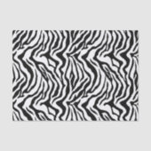 Klassisches Schwarz-weißes Zebramuster Seidenpapier (Vorderseite)
