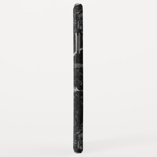 Klassisches schwarzes Marmormuster Case-Mate iPhone Hülle (Hinten/Rechts)