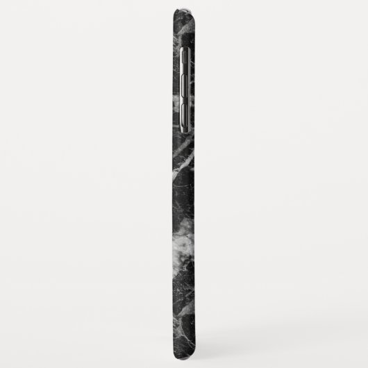 Klassisches schwarzes Marmormuster Case-Mate iPhone Hülle (Hinten/Links)