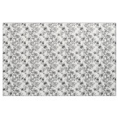 Klassisches schwarzes Rosen-Toile-Muster Stoff (Yard (91,4 cm))