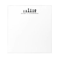 Klassisches Schwarzes Schachspiel Monogramm
