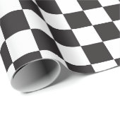 Klassisches schwarzes u. weißes geschenkpapier (Rolleneckpunkt)