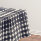 Klassisches schwarzes und Sahnekariertes Tischdecke (Beispiel)