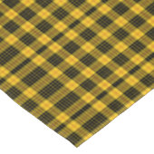 Klassisches Schwarzgelb Kariert Tischdecke (Schrägansicht)