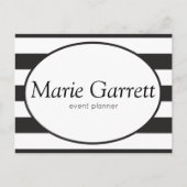 Klassisches Schwarzstreifengeschäft Postkarte (Vorderseite)