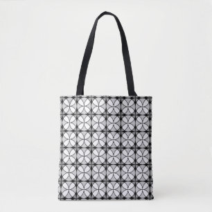 Klassisches Schwarzweiß-Shippo-Muster Tasche