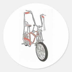 Klassisches Schwinn Orange Krate 60er Fahrrad Runder Aufkleber