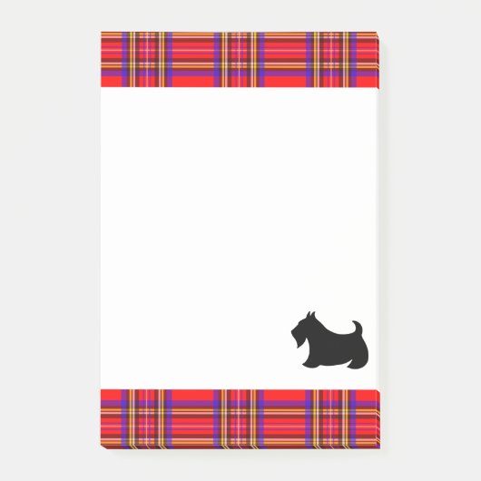 Klassisches Scottish Terrier Notizblock-Geschenk Post-it Klebezettel (Vorderseite)