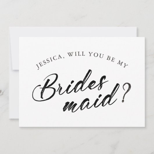 Klassisches Script-Chic Mix & Match-Brautparty Einladung (Vorderseite)