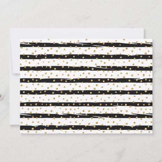 Klassisches Script-Chic Mix & Match-Brautparty Einladung (Rückseite)