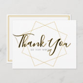 Klassisches Script Dankeschön Karte (Vorne/Hinten)