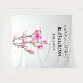 Klassisches Script Mr. & Mrs. Wedding Backdrop Ban Wandteppich (Vorderseite (Horizontal))