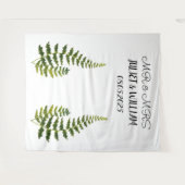 Klassisches Script Mr. & Mrs. Wedding Backdrop Ban Wandteppich (Vorderseite (Horizontal))