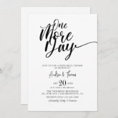 Klassisches Script-Probe-Dinner Einladung (Vorne/Hinten)