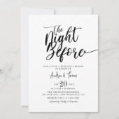 Klassisches Script-Probe-Dinner Einladung (Vorderseite)