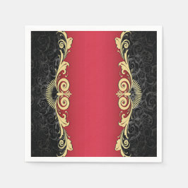 Klassisches Scrollwork-Design Serviette
