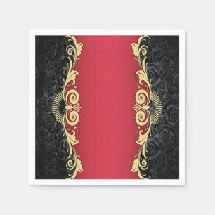 Klassisches Scrollwork-Design Serviette