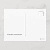 Klassisches Segelboot bei Sunset in Port Hadlock W Postkarte (Rückseite)