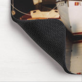 Klassisches Segelboot mit rosa Maus Pad Mousepad (Ecke)