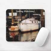 Klassisches Segelboot mit rosa Maus Pad Mousepad (Mit Mouse)