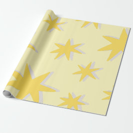 Klassisches Senfsternmuster für Opa Geschenkpapier
