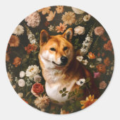 Klassisches Shibu Inu - Aufkleber (Vorderseite)