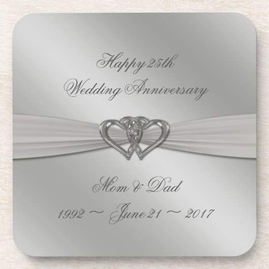 Klassisches Silber-25. Untersetzer (Vorderseite)