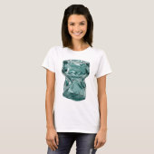 Klassisches Silber ABSTRACT ART Design v2 T-Shirt (Vorne ganz)