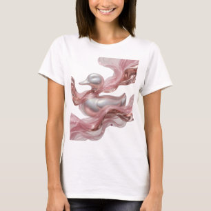 Klassisches Silber ABSTRACT ART Künstlerisches Mot T-Shirt