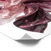Klassisches Silber ABSTRACT ART Poster (Ecke)