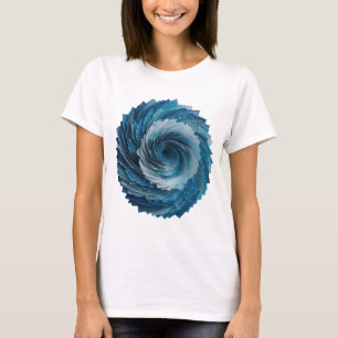 Klassisches Silber BLUE ROSE Zitat-Design T-Shirt