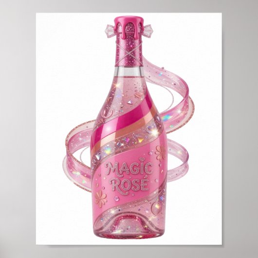 Klassisches Silber MAGIC ROS Design Poster (Vorne)
