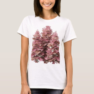Klassisches Silber PINK UND GOLD-BAUM-Design T-Shirt