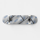 Klassisches Silber Skateboard (Horizontal)
