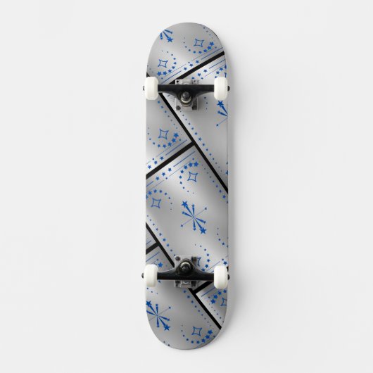 Klassisches Silber Skateboard (Vorderseite)