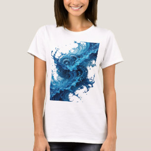 Klassisches Silber-WASSERBETRIEBENES UHRWERK T-Shirt