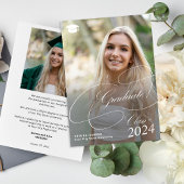 Klassisches Skript 2 Fotos Klasse 2024 Abschluss Ankündigung