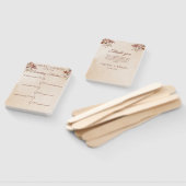 Klassisches Skript BOHO Hochzeitsprogramm und Zeit Fächer (Non-assembled)