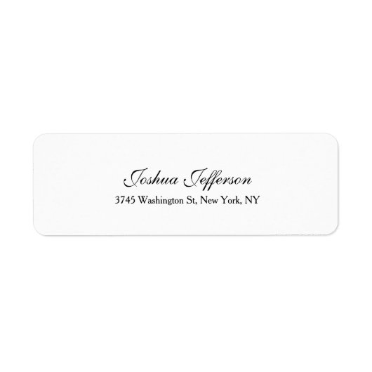 Klassisches Skript Creative Schlicht Black & White (Vorne)