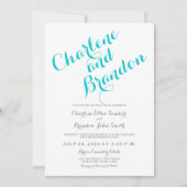 Klassisches Skript | Einladung zur Hochzeit von Tü (Vorderseite)