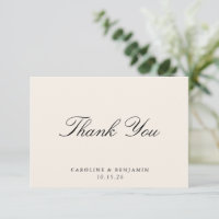 Klassisches Skript Elegant Wedding Custom Ivory