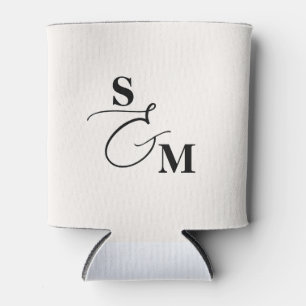 Klassisches Skript-Et-Zeichen Moderne Hochzeit Dosenkühler