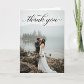 Klassisches Skript-Foto Hochzeit geklappt Danke Ka (Vorderseite)