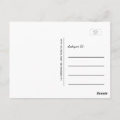 Klassisches Skript | Foto Wedding Vielen Dank Post Postkarte (Rückseite)