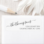 Klassisches Skript für Schwarz-weiße Rückgabeadres (Insitu)