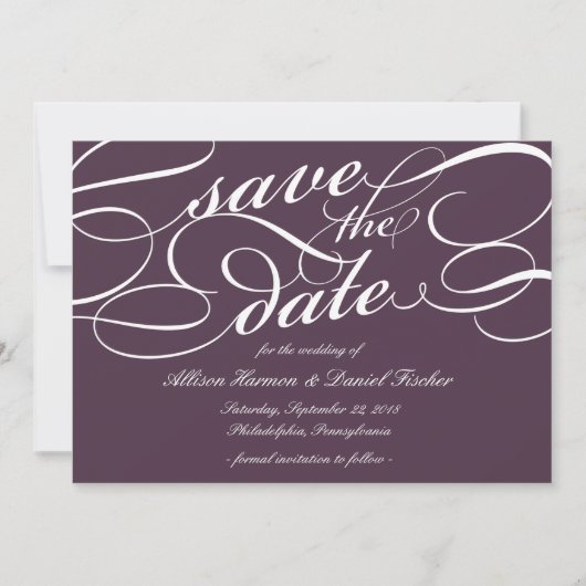 Klassisches Skript Save the Date | BLACKBERRY (Vorderseite)