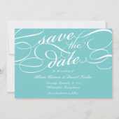 Klassisches Skript Save the Date | Robin's Egg (Vorderseite)