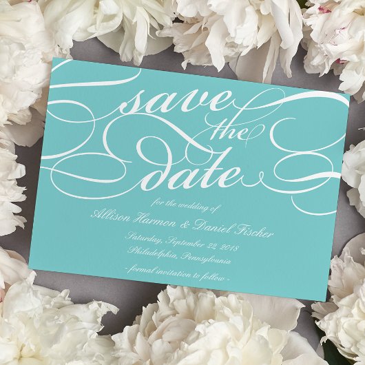 Klassisches Skript Save the Date | Robin's Egg
