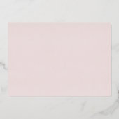 Klassisches Skript Traditiona Wording Pink Quincea Folieneinladung (Rückseite)