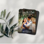 Klassisches Skriptbenutzerdefiniertes Foto Hochzei Magnet